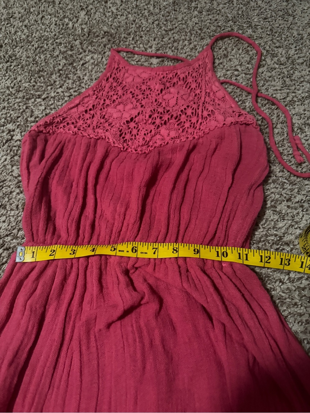 Jen's Pirate Booty Pink Crochet Maxi Dress - Picture 4 of 7